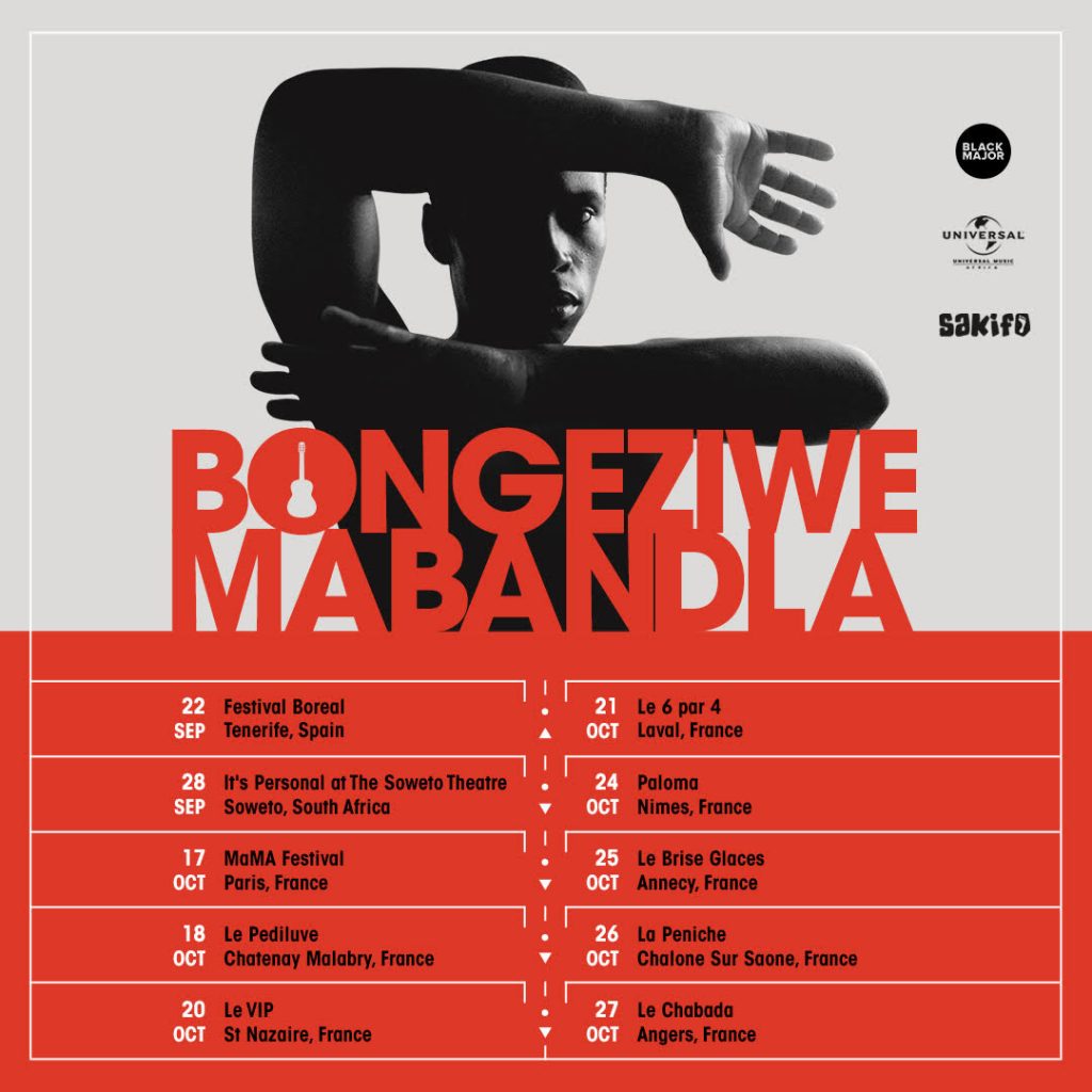 Black Major Bongeziwe Mabandla Tour Dates September/October 2018